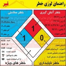 علائم ایمنی لوزی خطر قیر